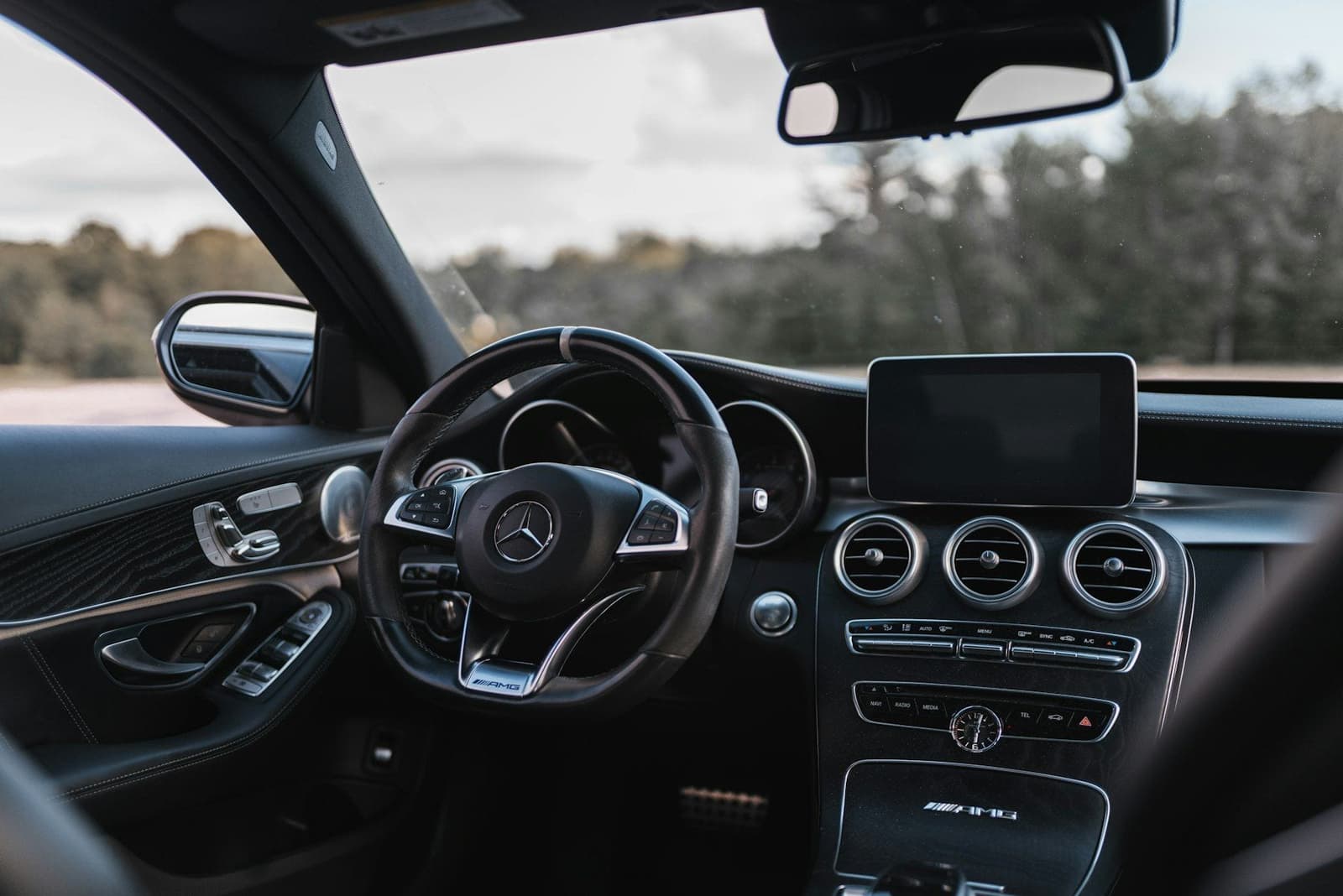 Habitacle d'une Mercedes-Benz